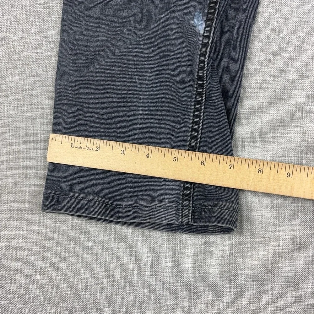 Robert Graham Classic Yates Jeans Mens 31x28 Gray Charcoal Wash Straight Denim